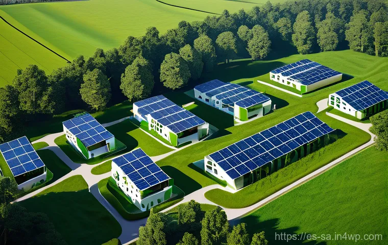 스마트 그리드와 전력망의 디지털화 - **Prompt 2: Empowered Home, Sustainable Living**
    "A cozy and modern living room scene where a fa...