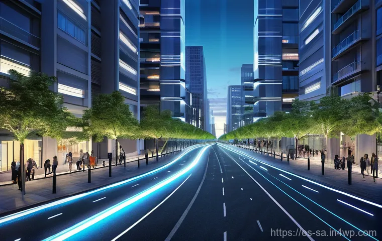 스마트 그리드와 사용자 중심의 서비스 설계 - **Prompt 2: Empowering Microgeneration in a Sustainable Neighborhood**
    An aerial shot of a vibra...