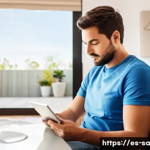 스마트 그리드와 스마트 미터의 협력 관계 - **Prompt 1: The Empowered Home Manager**
    "A bright and modern living room in a contemporary Span...