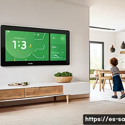 스마트 그리드와 전력망의 모니터링 시스템 - **Prompt:** A cozy and modern living room in a Spanish home, bathed in warm, natural light streaming...